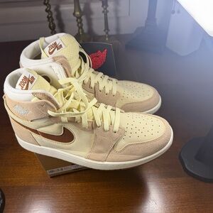 Nike Air Jordan cmft 2 Legend Coffee Cream and Tan Sneakers BNWT